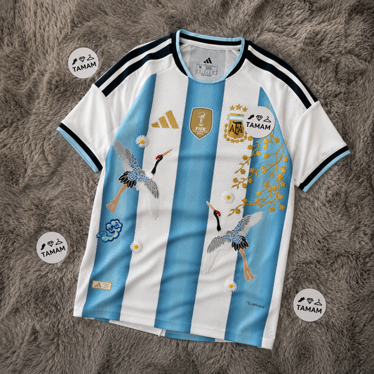 Argentina Home Kit International Player Version World Cup 26  Special Embroidered - LIMITED