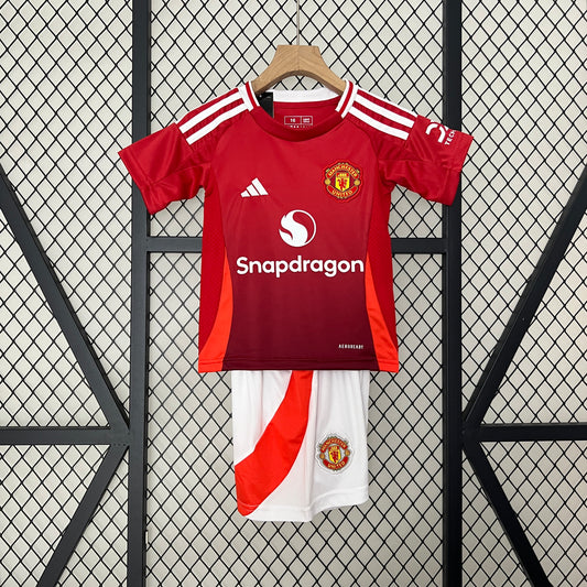 M@nchester United Home Kit Kids 24/25