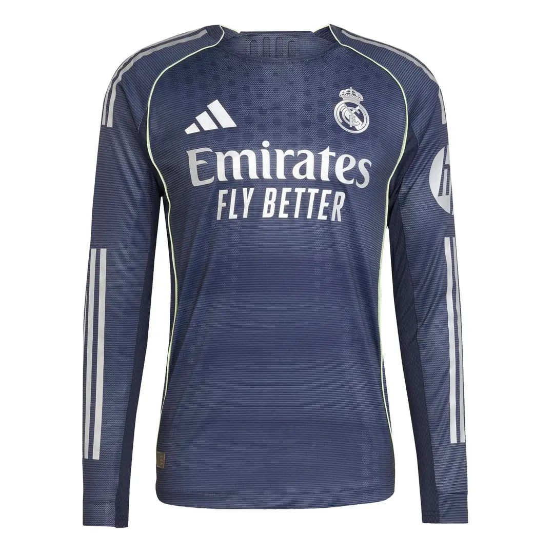 Real Madrid Away Kit 25/26 Long Sleeves Player Version