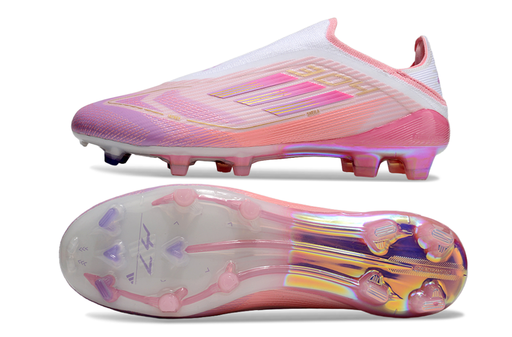 Adidas F50 Laceless x Lamine Yamal FG  Purple/White/Pink Lamine Elite
