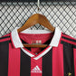 Ac Milan Home Kit Retro Long Sleeves 09/10 Football Jersey