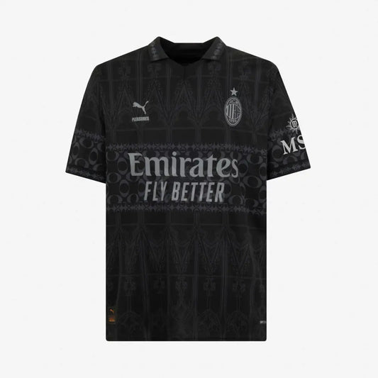 Ac Milan X Pleasure 23/24 Kit – Dark Version Football Jersey
