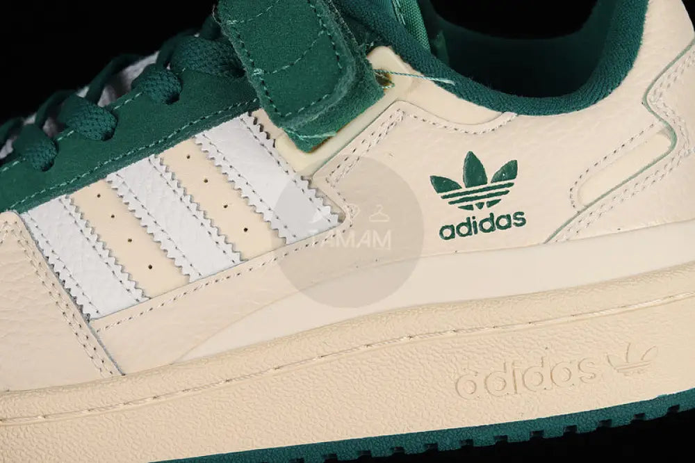 Adidas Forum Sail/Green Sneakers