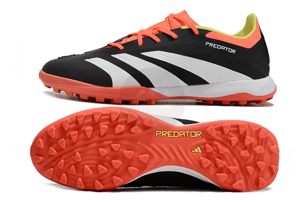 Adidas Predator 24 Elite Tf Artificial Turf - Black/White/Orange Turf Shoes