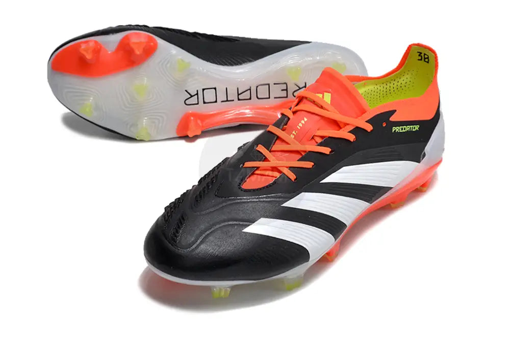 Adidas Predator Elite Fg Solar Energy - Core Black/Footwear White/Solar Red Soccer Cleats