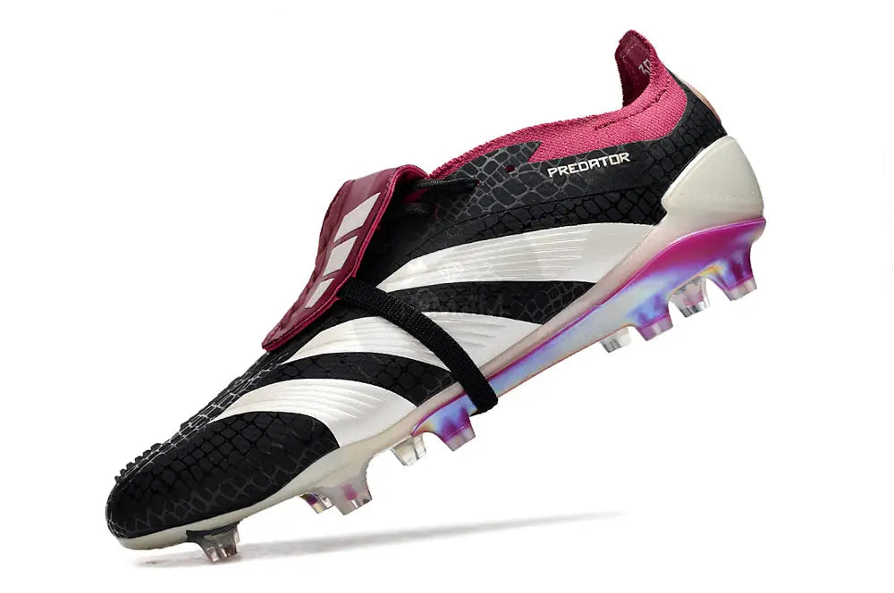 Adidas Predator Elite Fold - Over Tongue Fg Predstrike Core Black/Off White Soccer Cleats