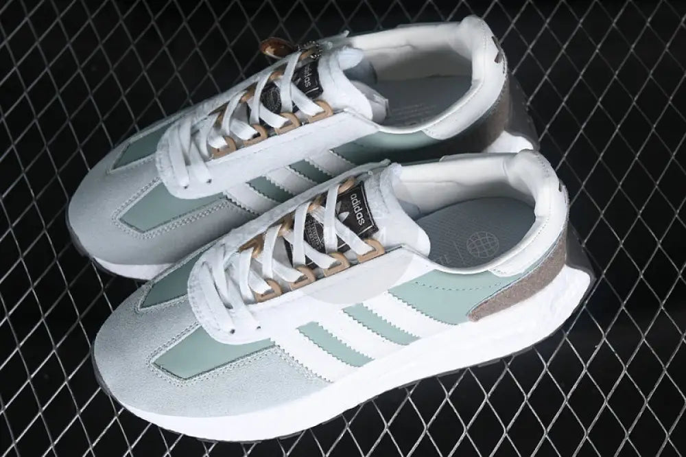 Adidas Retropy E5 Green/White/Brown Military Sneakers