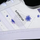 Adidas Superstar White/Purple Sneakers