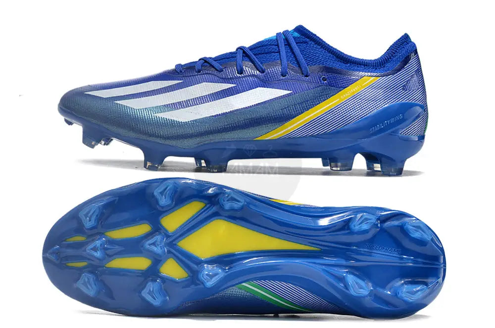 Adidas X Crazyfast.1 Brazil Fg Federations - Blue/White/Yellow Soccer Cleats