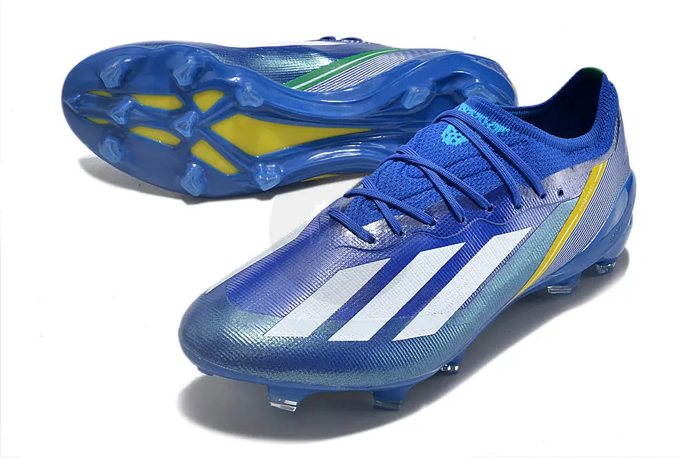 Adidas X Crazyfast.1 Brazil Fg Federations - Blue/White/Yellow Soccer Cleats