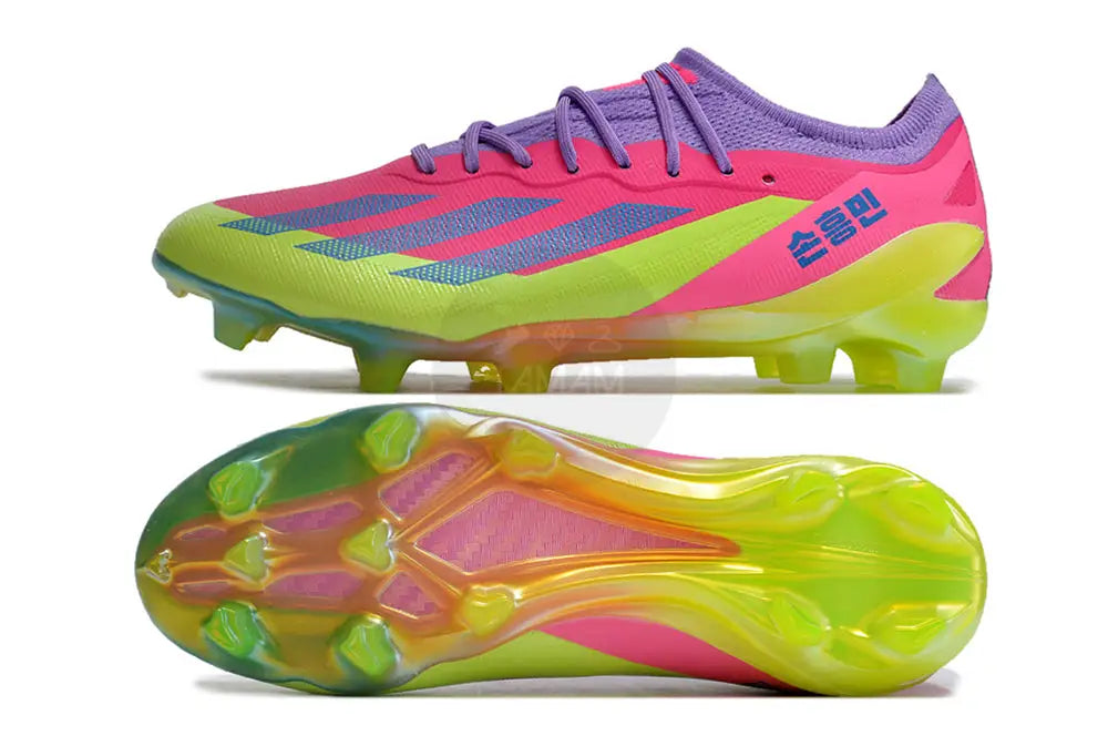 Adidas X Crazyfast.1 Fg Korean Nights Son - Lucid Lemon/Pink Soccer Cleats