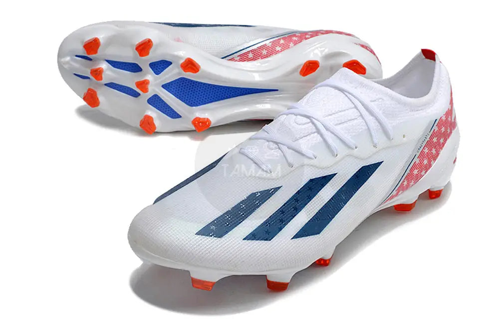 Adidas X Crazyfast.1 Fg Usa - White/Blue/Red Soccer Cleats