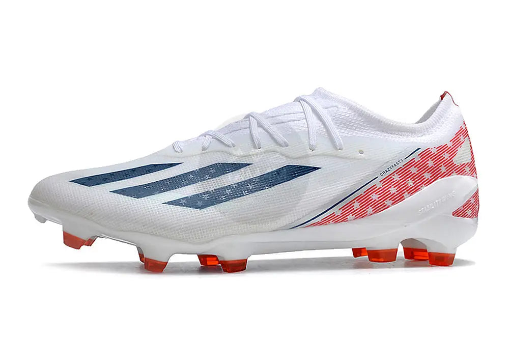 Adidas X Crazyfast.1 Fg Usa - White/Blue/Red Soccer Cleats