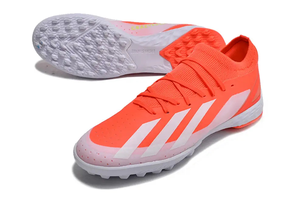 Adidas X Crazyfast.1 Tf Artificial Turf - Red/White Turf Shoes