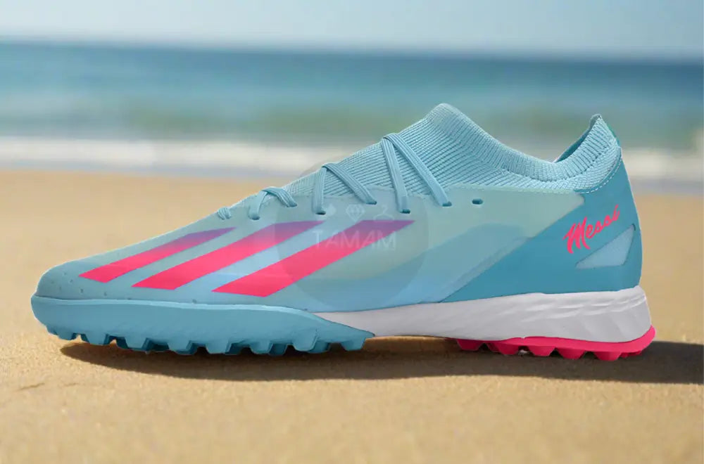 Adidas X Crazyfast.3 Tf Artificial Turf - Flash Aqua/Lucid Pink/Lucid Cyan Turf Shoes