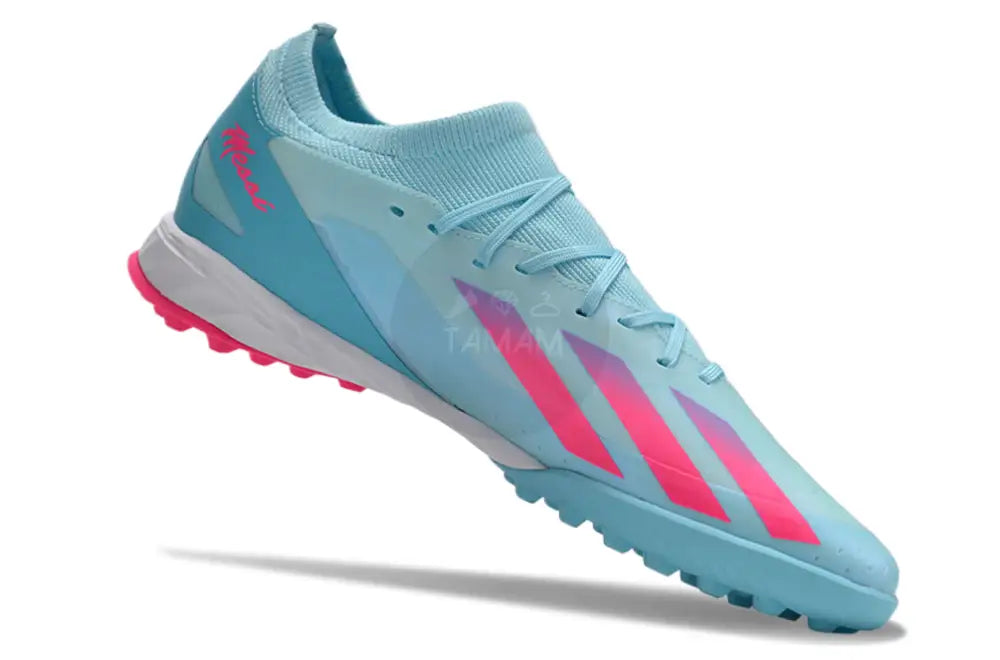 Adidas X Crazyfast.3 Tf Artificial Turf - Flash Aqua/Lucid Pink/Lucid Cyan Turf Shoes