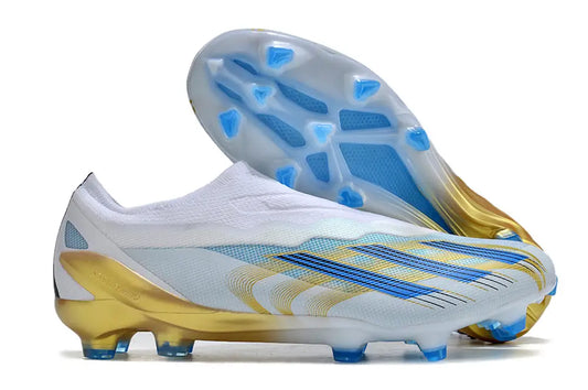 Adidas X Crazyfast Messi.1 Las Estrellas Laceless Fg - White/Blue/Bold Soccer Cleats