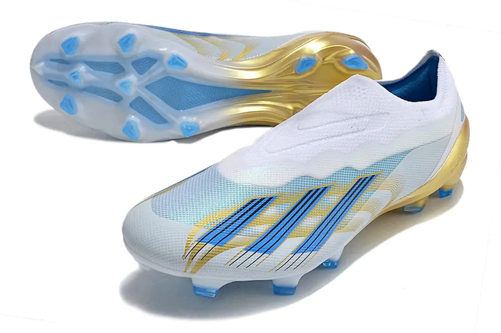 Adidas X Crazyfast Messi.1 Las Estrellas Laceless FG White Blue Bold