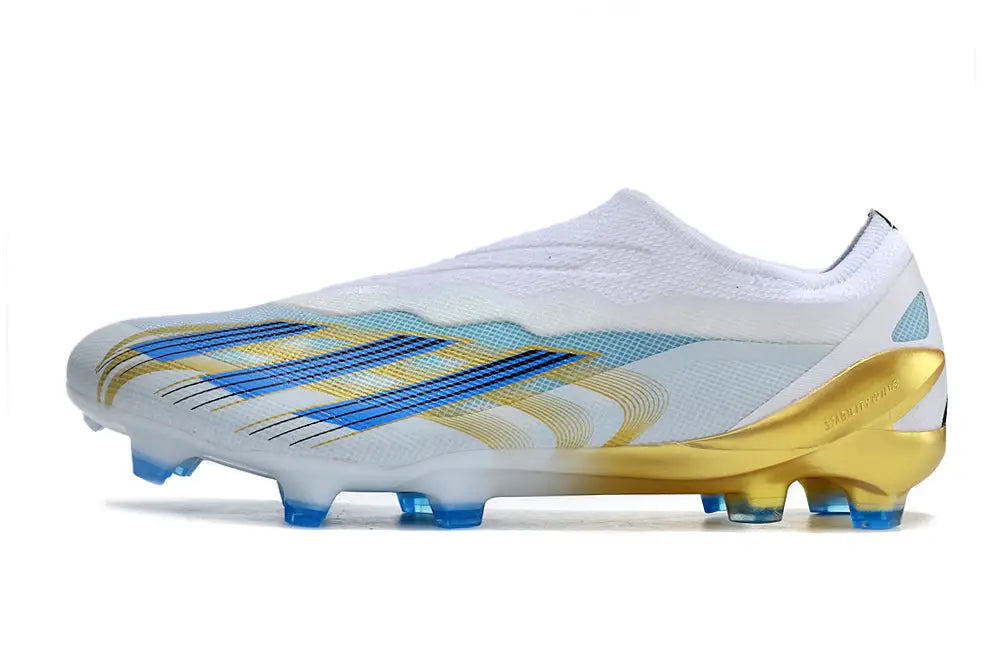 Adidas X Crazyfast Messi.1 Las Estrellas Laceless Fg - White/Blue/Bold Soccer Cleats