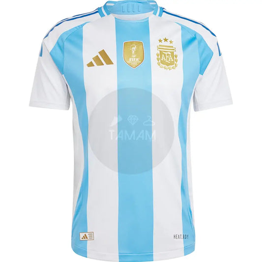 Argentina Home Kit 24/25 3 Stars With World Champions Badge Player Version International Football