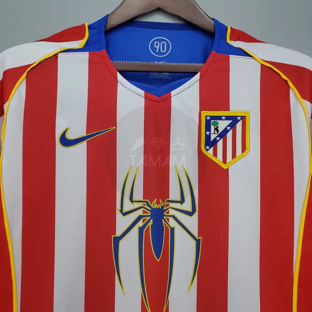 Athletico Madrid Home Kit Retro 04/05 Football Jersey