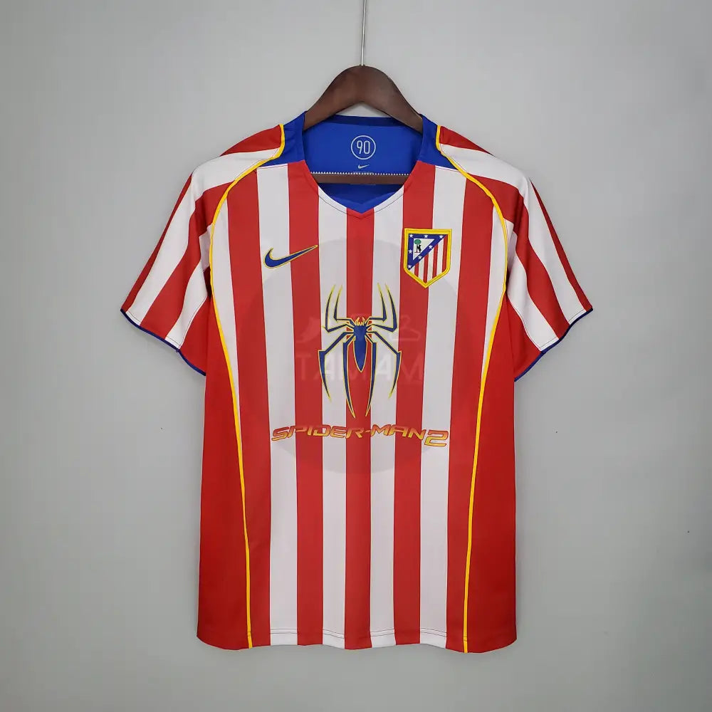 Athletico Madrid Home Kit Retro 04/05 Football Jersey