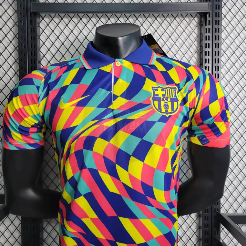 Barcelona Poloshirt 23/24 Multicolor Football Jersey