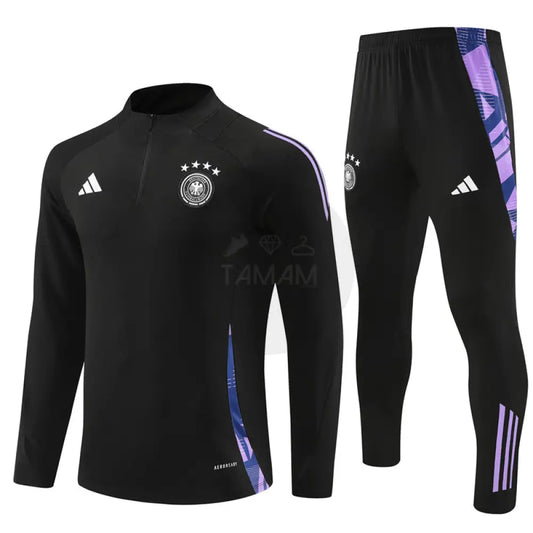 Bayern Munich Black/Purple 1/4 Zip Training Tracksuit 24/25