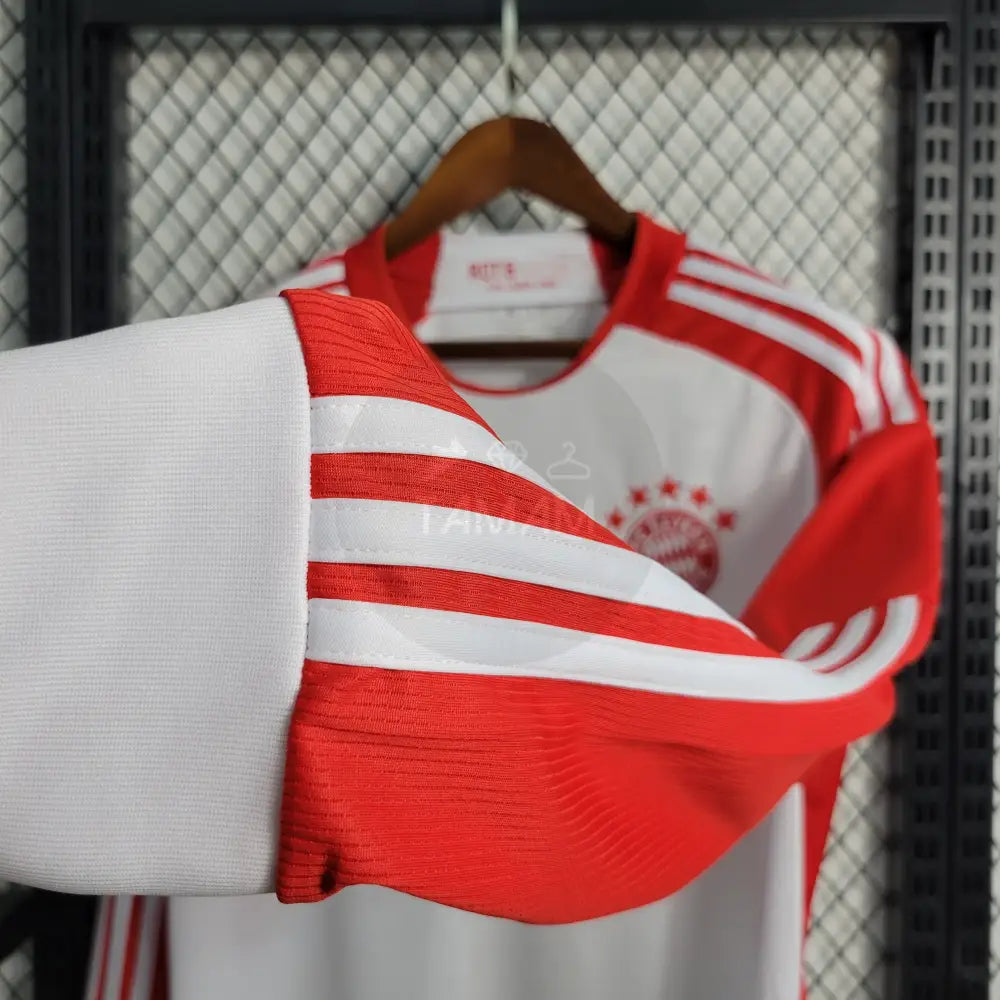 Bayern Munich Home Kit 23/24 Long Sleeves Sleeves Football Jersey