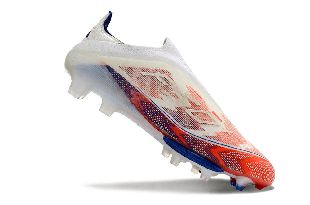 Adidas F50+ Adizero Laceless FG White/Blue/Orange/Red