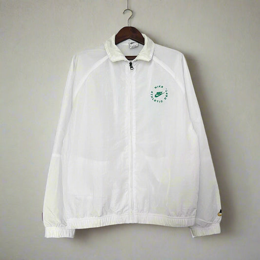 Nike Athletic Department Embroidered Jacket White/Green Windbreaker
