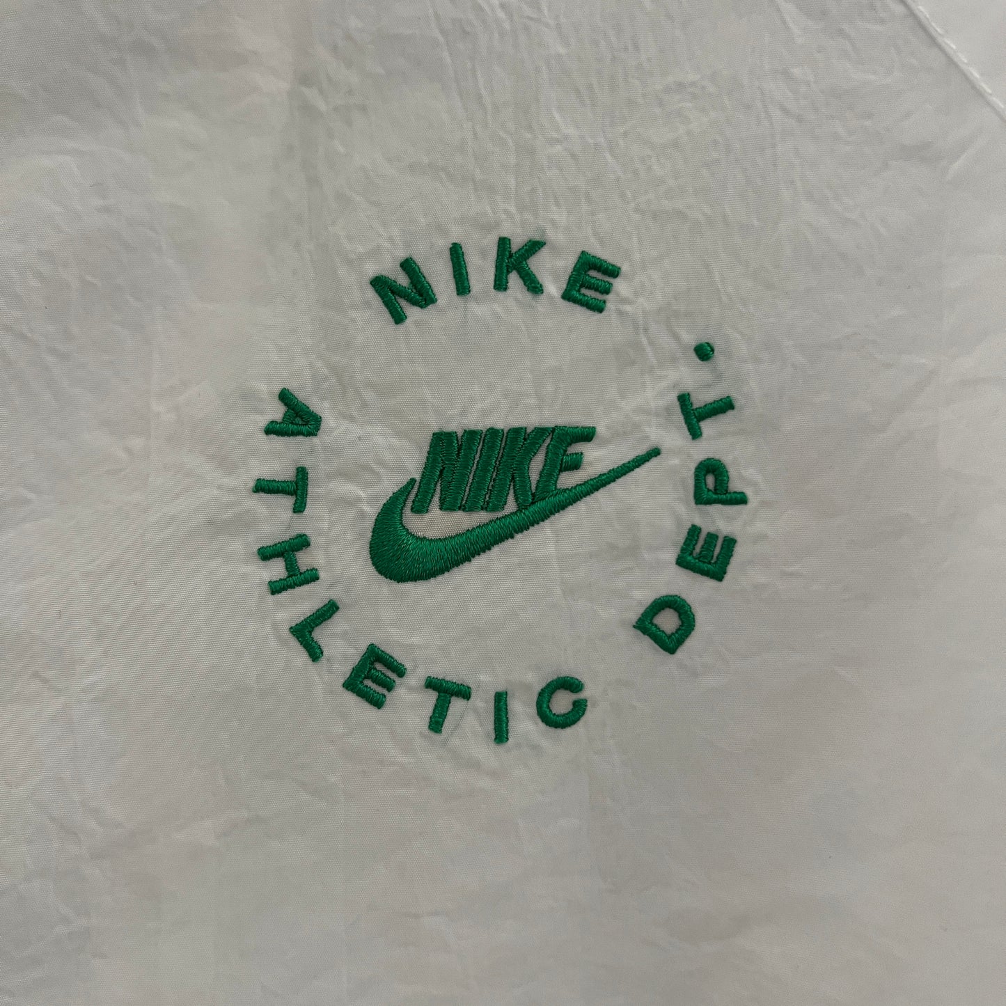 Nike Athletic Department Embroidered Jacket White/Green Windbreaker