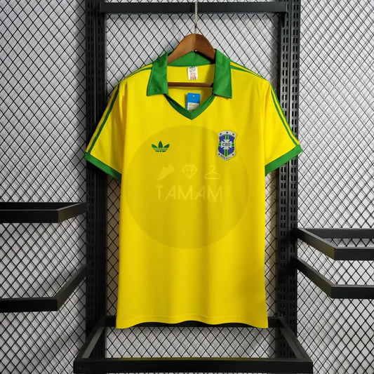 Brazil Home Kit Retro International 79/80 Football Jersey