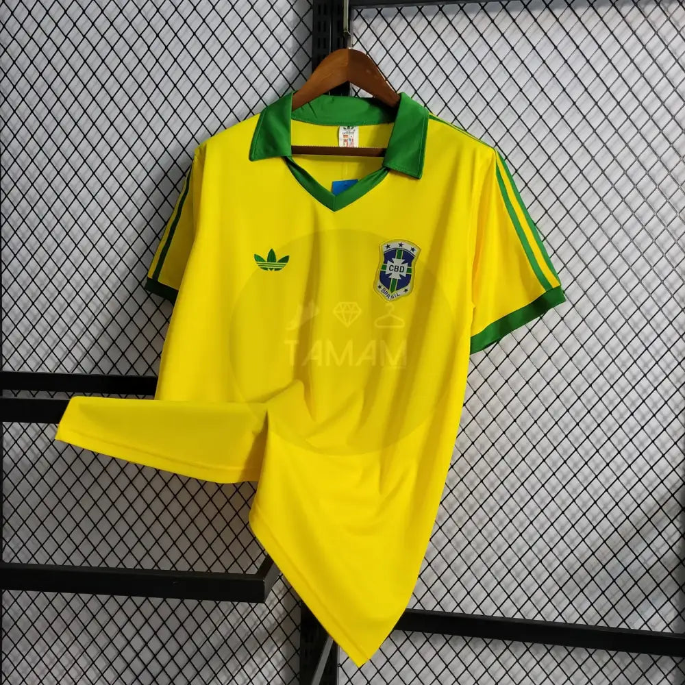 Brazil Home Kit Retro International 79/80 Football Jersey