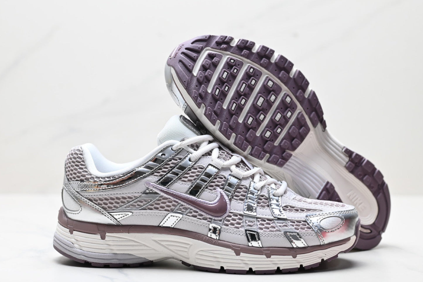 Nike P6000 White/Silver/Brown