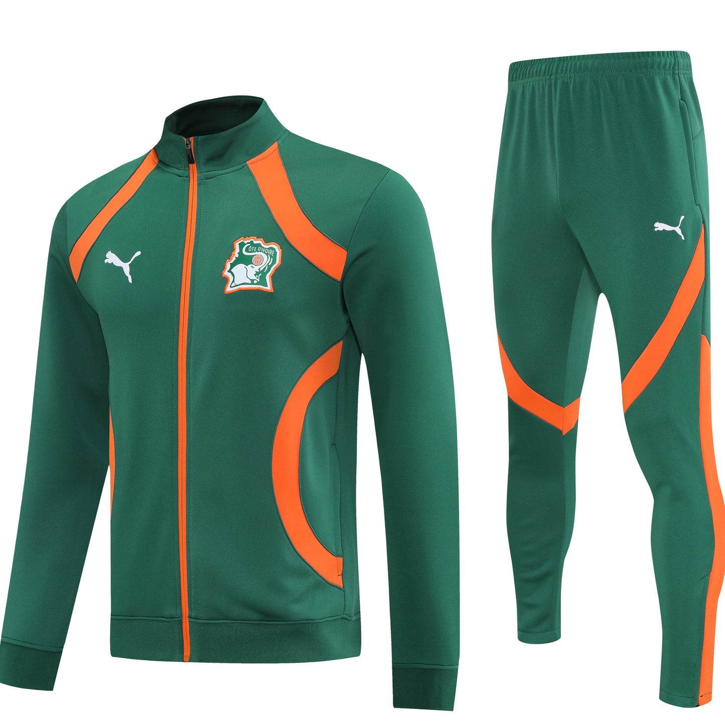 Cote d'ivoire Green+ Tracksuit Set 24/25