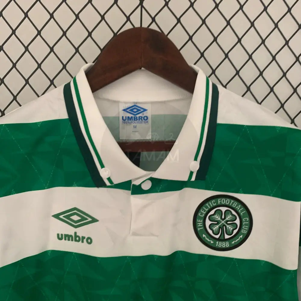 Celtic Home Kit Retro 89/91 Football Jersey