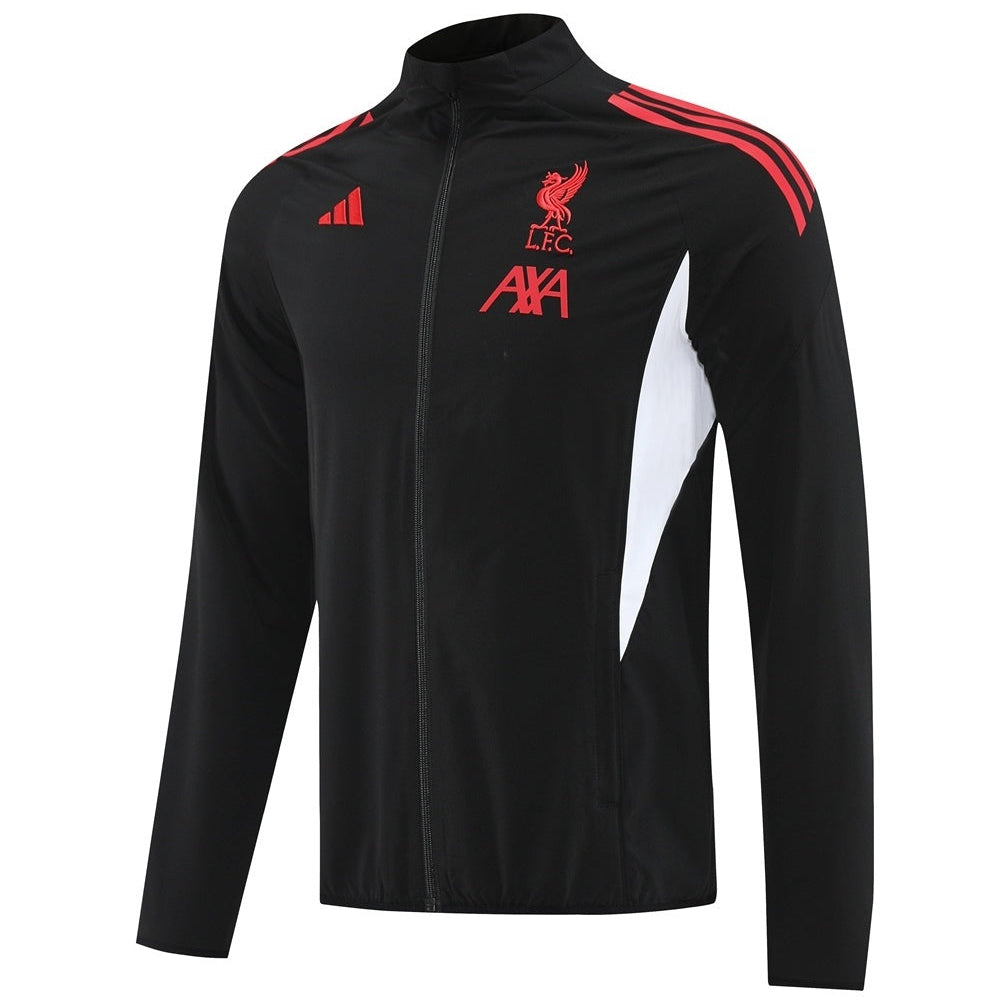 Liverpool Black Adi Windbreaker 25/26