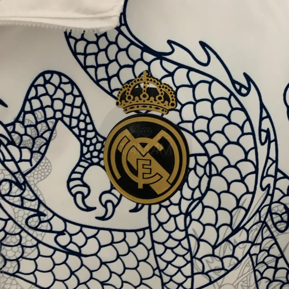 *Edp* Real Madrid Dragon Edition White Reversible Windbreaker 23/24