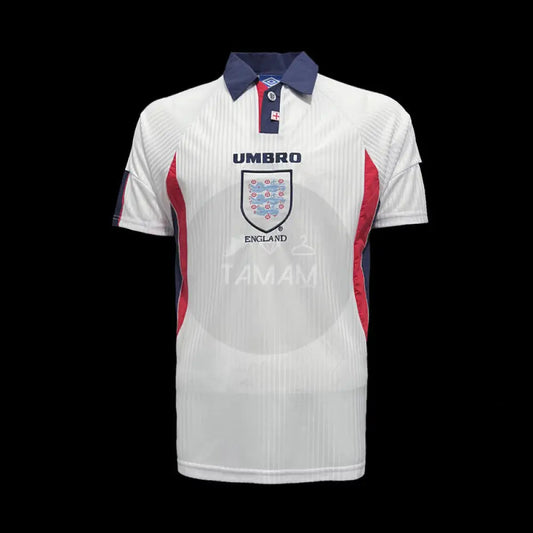 England Home Kit Retro International 97/98 Football Jersey