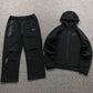Nike Tech NOCTA Set - All Black (Yellow Swoosh)