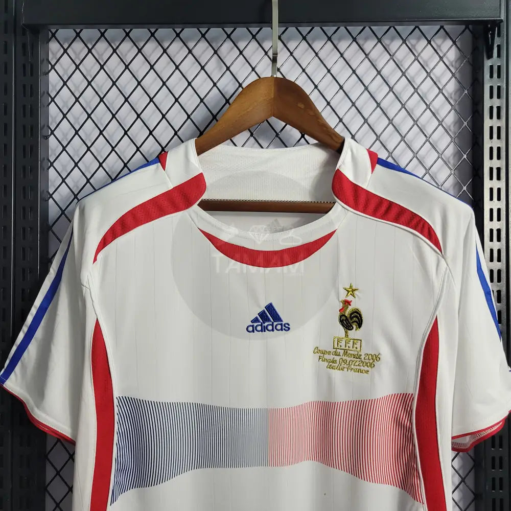 France Away Kit Retro International 06/07 Football Jersey