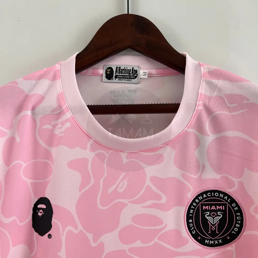 Inter Miami Cf Limited Bape Pink Summer Kit 23/24 Football Jersey