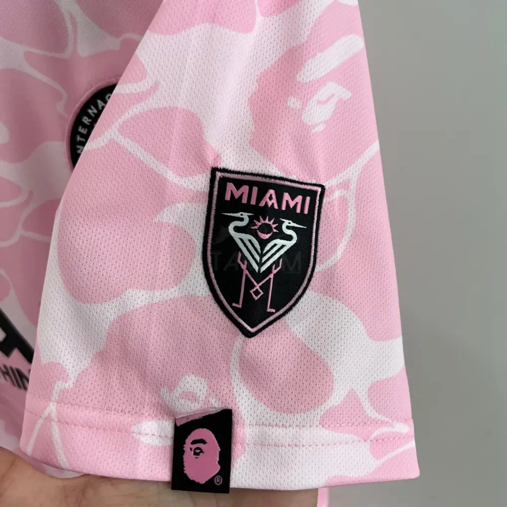 Inter Miami Cf Limited Bape Pink Summer Kit 23/24 Football Jersey