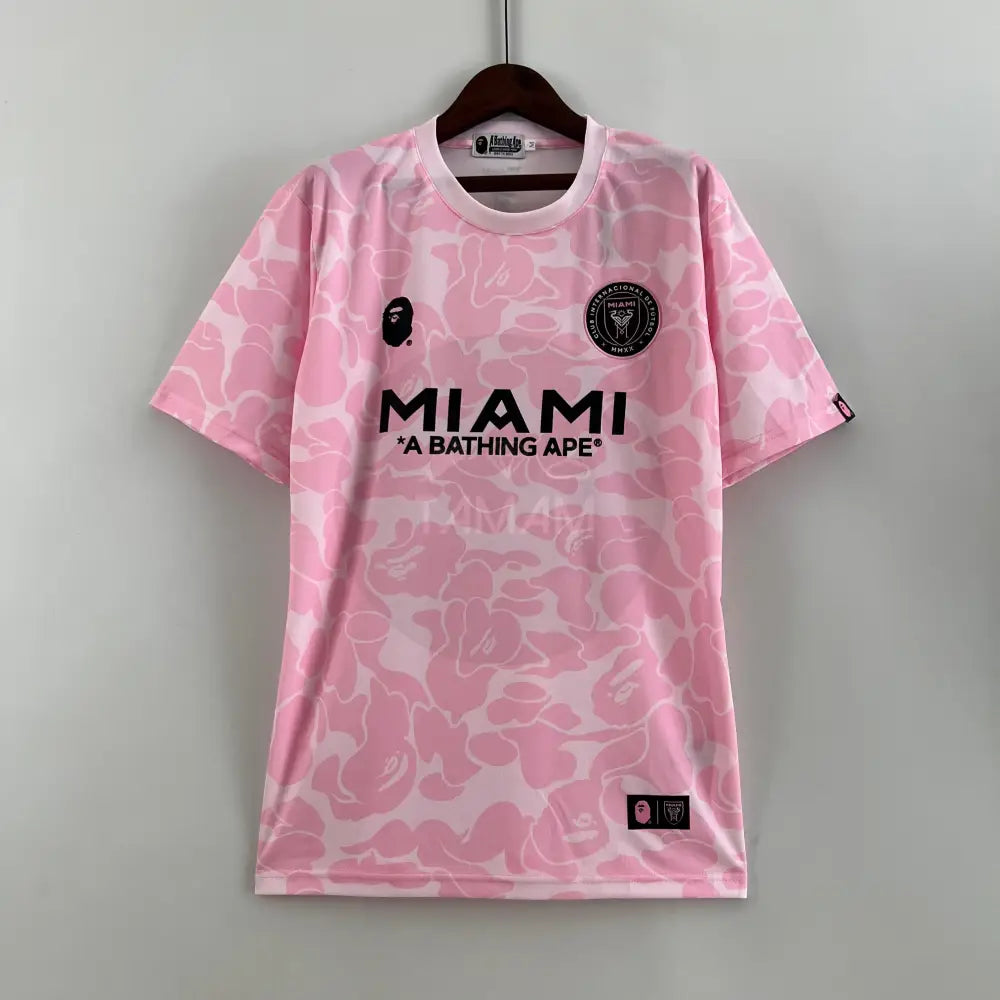 Inter Miami Cf Limited Bape Pink Summer Kit 23/24 Football Jersey