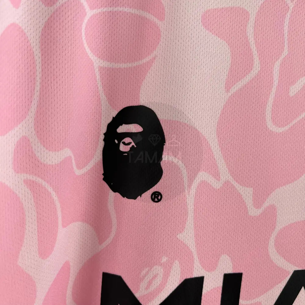 Inter Miami Cf Limited Bape Pink Summer Kit 23/24 Football Jersey