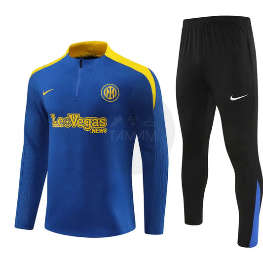 Inter Milan Blue/Yellow 1/4 Zip Training Tracksuit 24/25