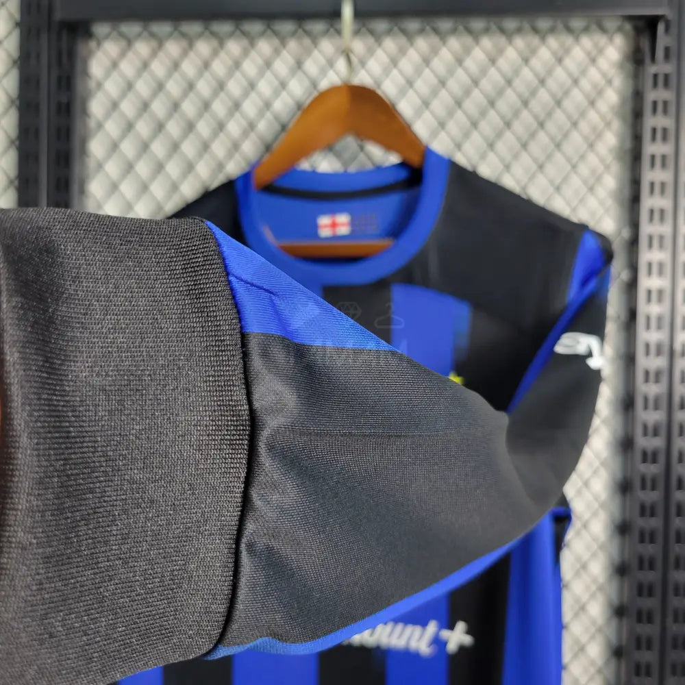 Inter Milan Home Kit 23/24 Long Sleeves Sleeves Football Jersey