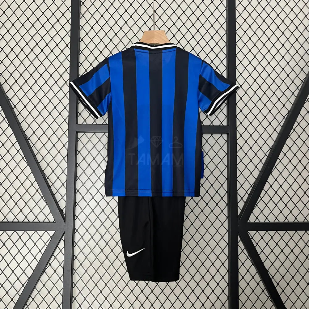 Inter Milan Home Retro Kit Kids 09/10 Football Jersey