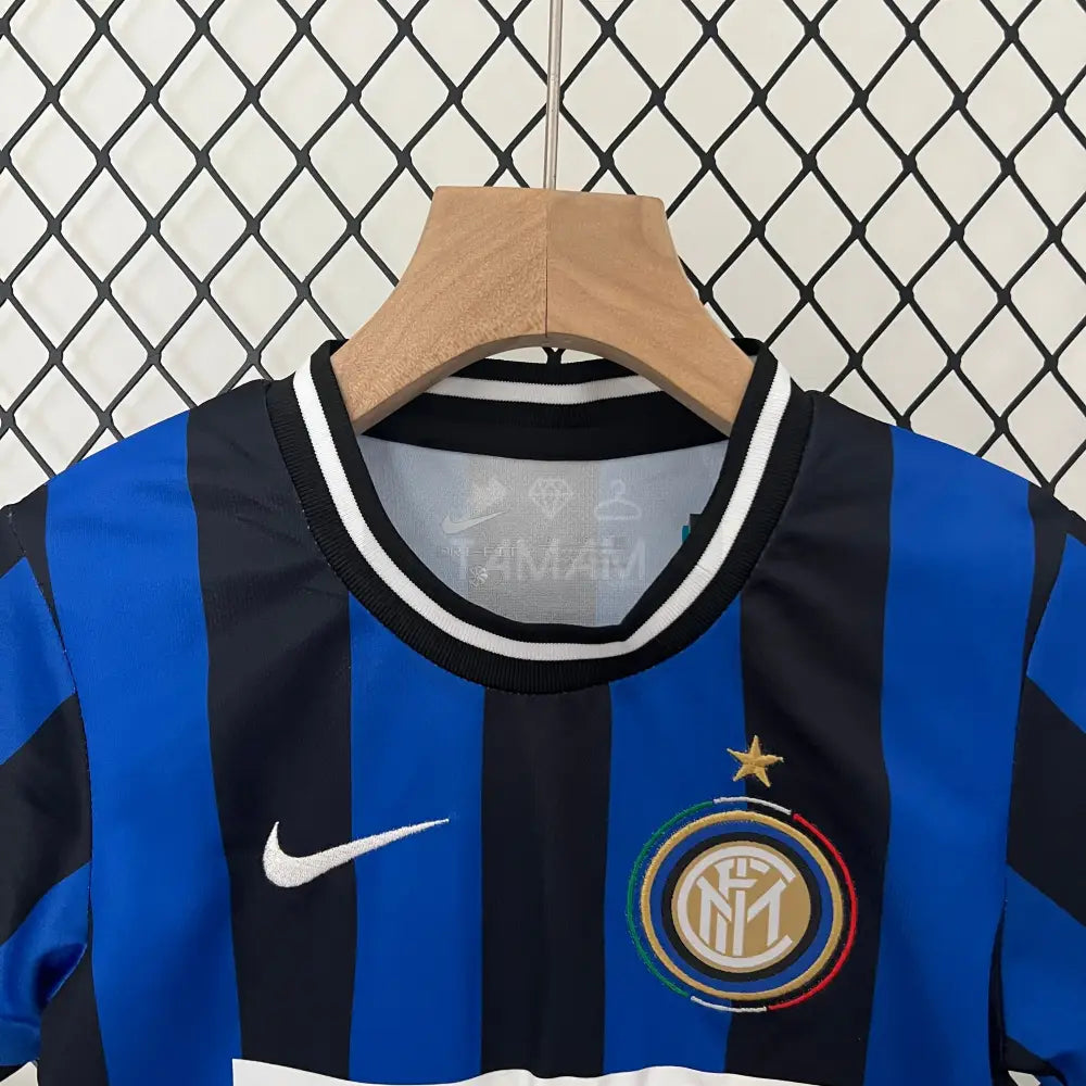 Inter Milan Home Retro Kit Kids 09/10 Football Jersey
